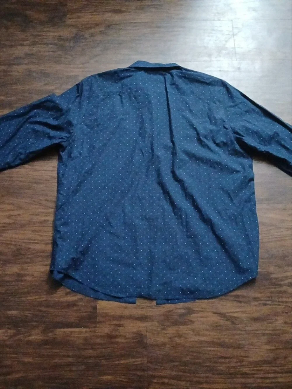 Levi's Men's Dark Blue Micro Dot Button-Down Shirt XL